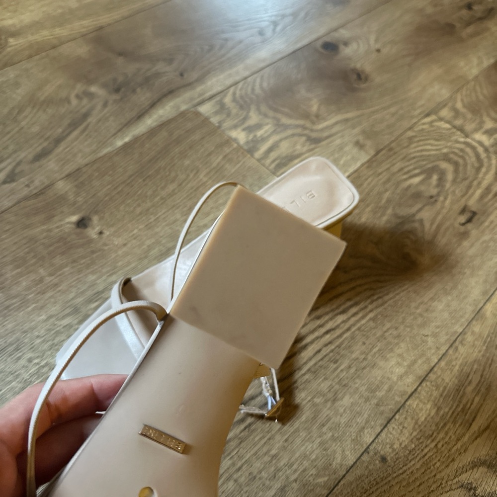 Open Square Toe Block Heel - image 6